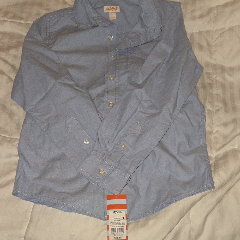 Old Navy Light Blue Casual Button Down Shirt